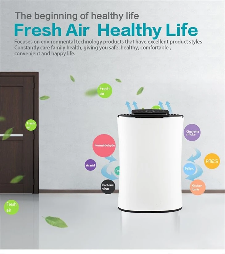BKJ-350 Room Quite Air Purifier Touch Panel