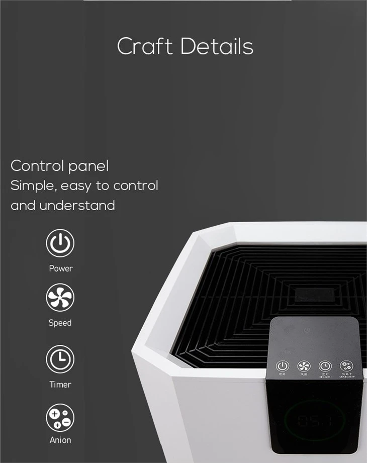 BKJ-350 Room Quite Air Purifier Touch Panel